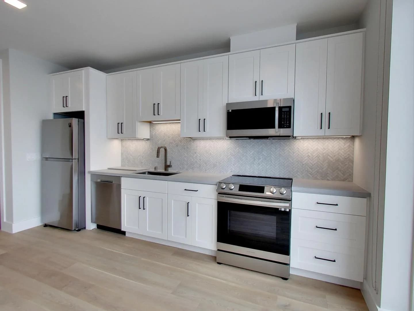 the kitchen