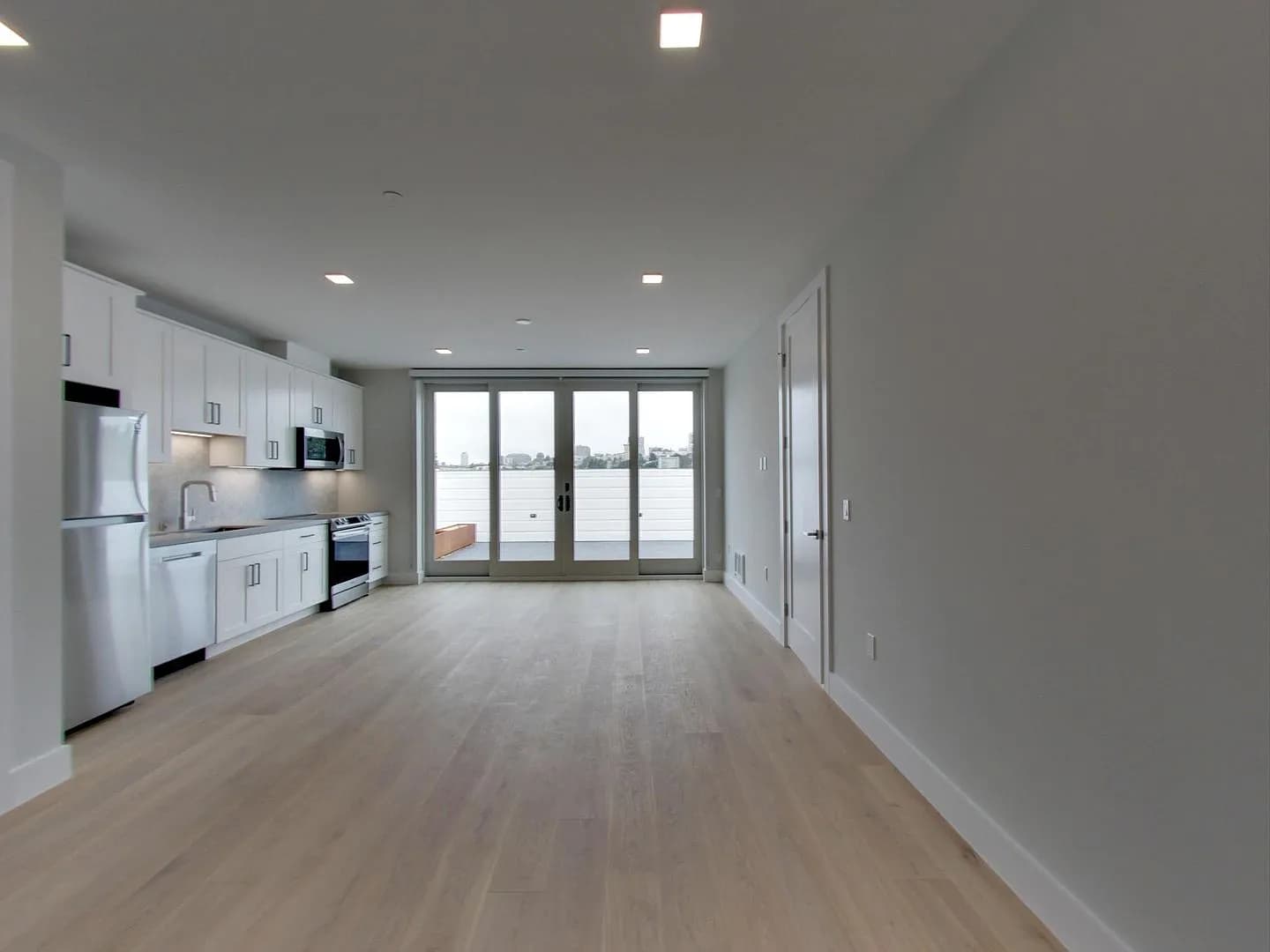 living room & kitchen